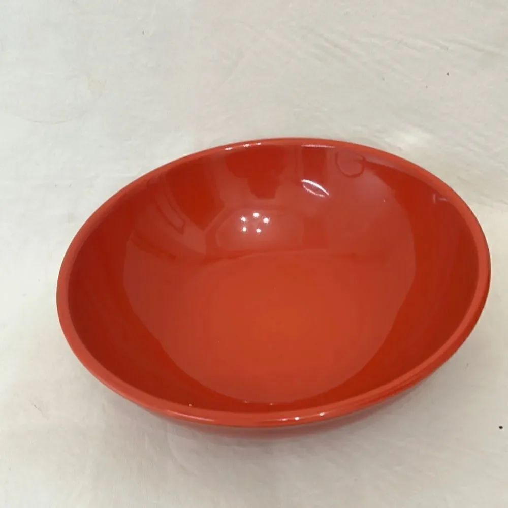 Syracuse China Co Bowl USA Pumpkin Cayenne Orange 2 Quart 3 In Tall 10 In Round